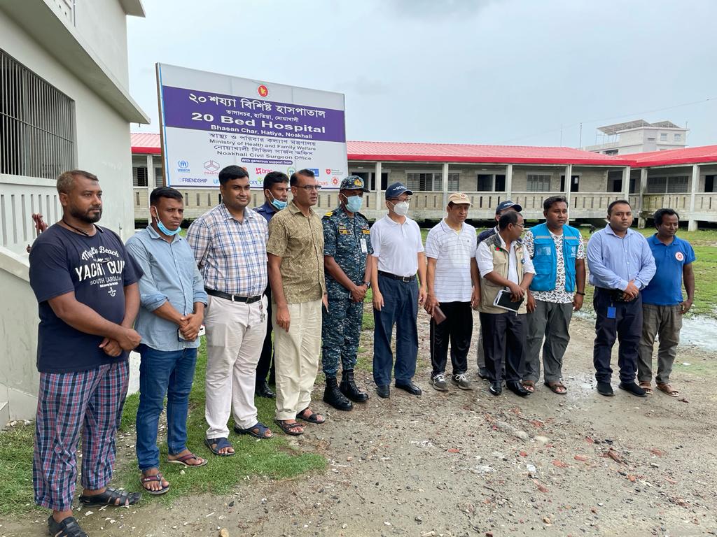 ভাসানচর পরিদর্শনে চীনের রাষ্ট্রদূত লি জিমিং
