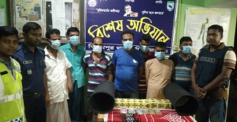 বিরামপুরে যুবলীগের সাধারণ সম্পাদকসহ গ্রেফতার ৭