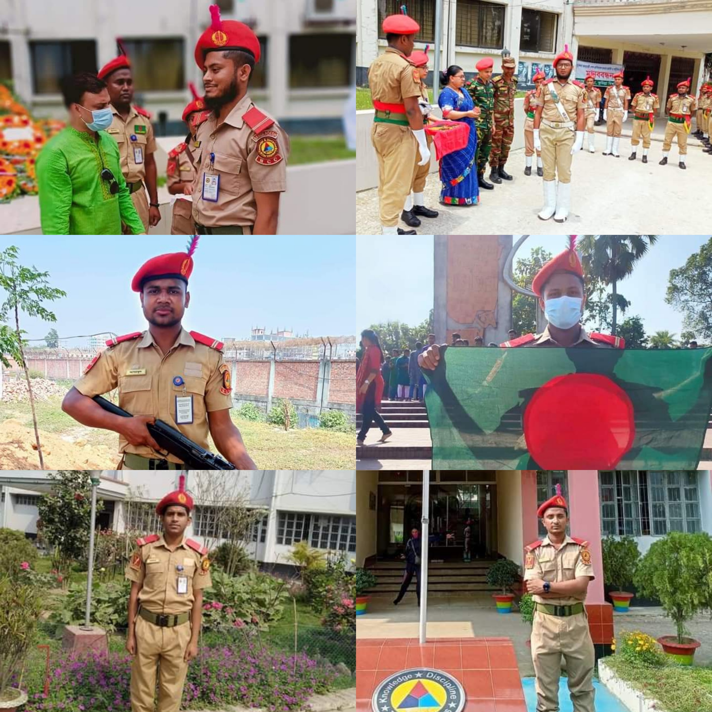 কুবি বিএনসিসি প্লাটুনের ৬ ক্যাডেটের পদোন্নতি