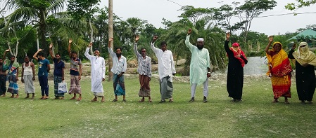 মোড়েলগঞ্জে কবির ডাকাতের বিরুদ্ধে এলাকাবাসির বিক্ষোভ ও প্রতিবাদ সভা
