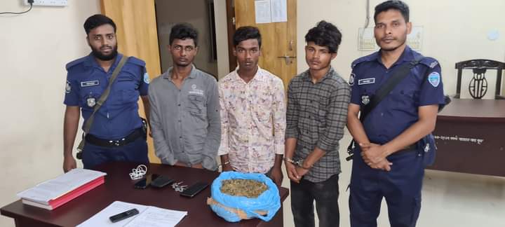 কোম্পানীগঞ্জে ক্রিস্টাল আইচ ও গাঁজাসহ গ্রেপ্তার ৫