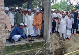 কিশোরগঞ্জে মাদ্রাসার ভিত্তি প্রস্তর উদ্বোধন