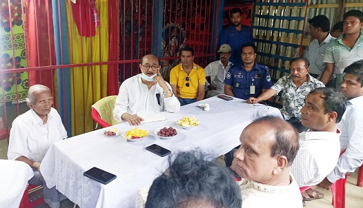 মোড়েলগঞ্জে বসতবাড়ির জমি দখলের বিষয়ে ঘটনাস্থল পরিদর্শনে এমপি