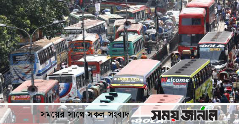 যানজটে স্থবির ঢাকা, তীব্র ভোগান্তি