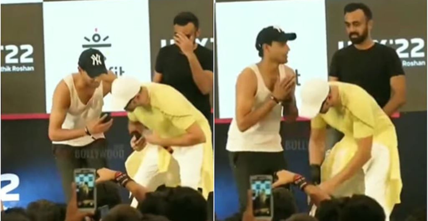 এক ভক্তের পা ছুঁয়ে প্রণাম করলেন হৃতিক, ভিডিও ভাইরাল!