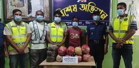 দিনাজপুরের বিরামপুরে ১০ কেজি গাঁজা জব্দ, গ্রেপ্তার ১