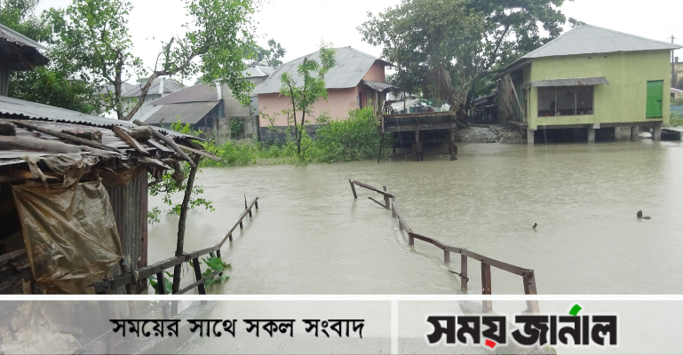 মোরেলগঞ্জে জোয়ারের পানিতে ২৫কিলোমিটার কাঁচা-পাকা রাস্তা বিধস্ত