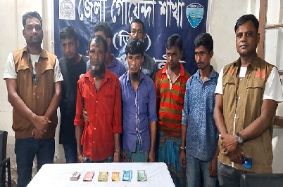 নোয়াখালীতে ৭ জুয়াডি গ্রেফতার