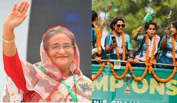 সাফ জয়ী নারী ফুটবলারদের পুরস্কৃত করবেন প্রধানমন্ত্রী