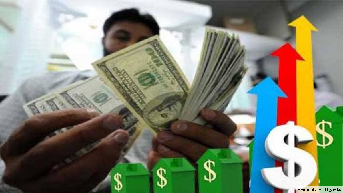 দেশে ডলারের দাম বাড়তে থাকে গত মে মাস থেকে