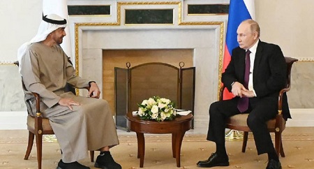 মোহাম্মাদ বিন জায়েদ ও পুতিনের সাক্ষাৎ