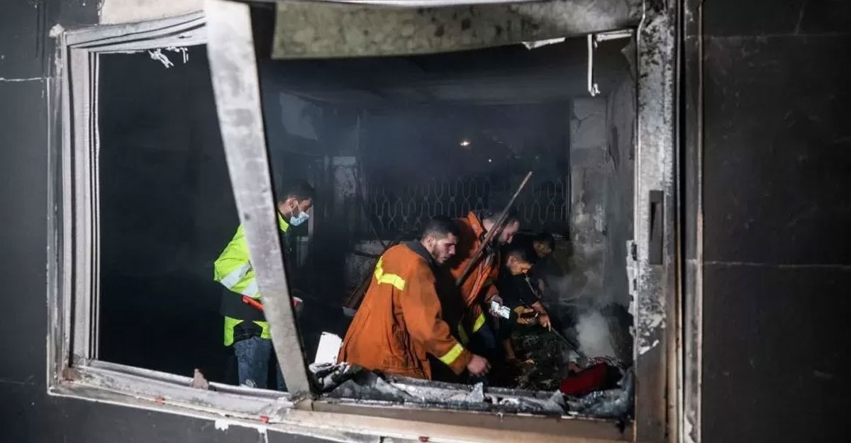 গাজায় শরণার্থী শিবিরে ভয়াবহ আগুন, ১০ শিশুসহ নিহত ২১