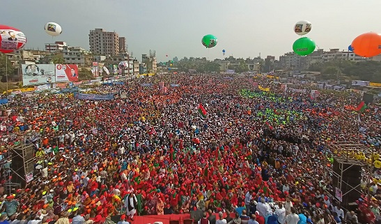 নির্ধারিত সময়ের আগেই শুরু বিএনপির গণসমাবেশ