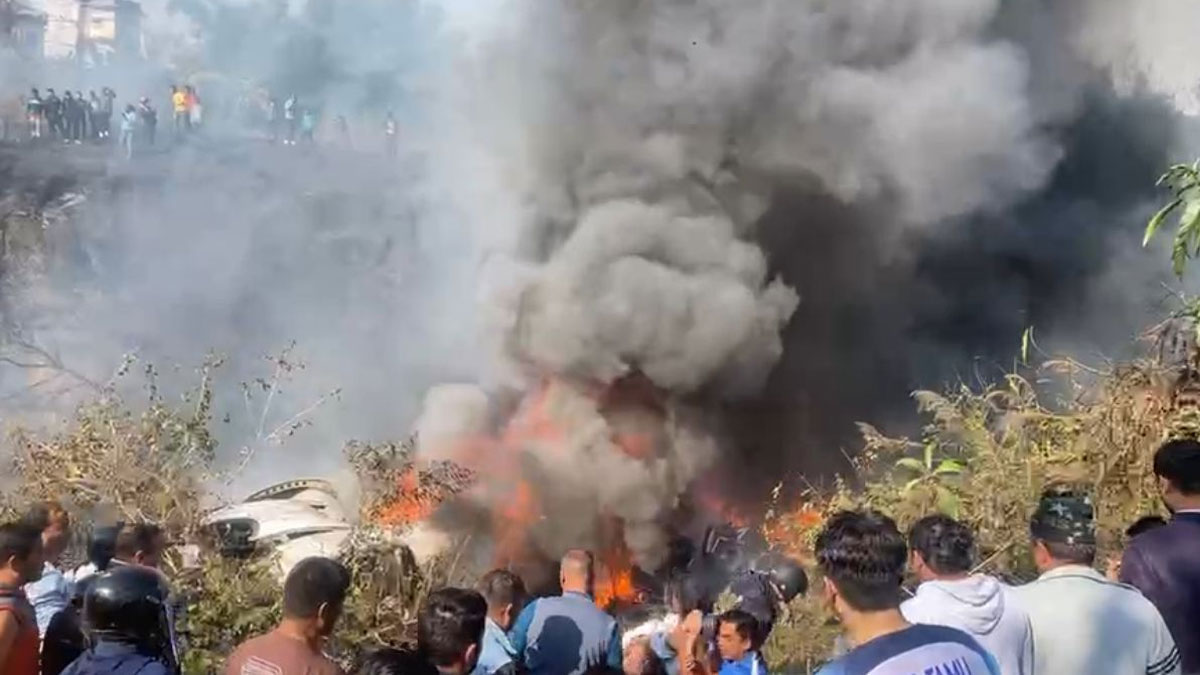 পোখরার উদ্দেশে যাওয়া ৭২ আরোহী নিয়ে প্লেন বিধ্বস্ত