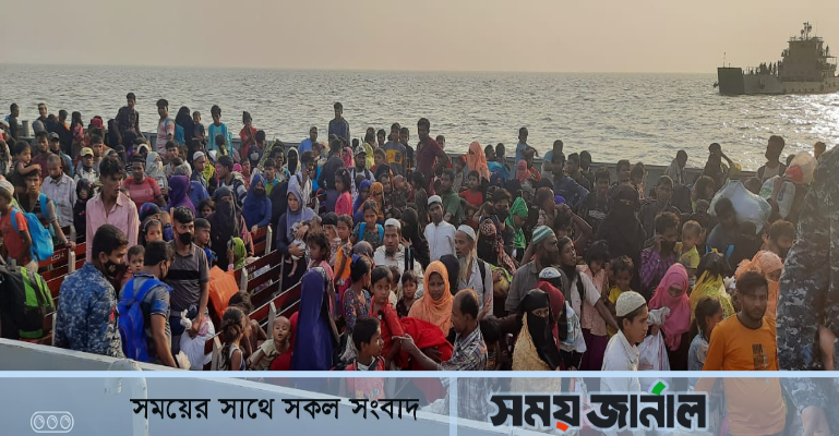 ভাসানচরে আরও ৩৫৬ রোহিঙ্গা পৌঁছালো