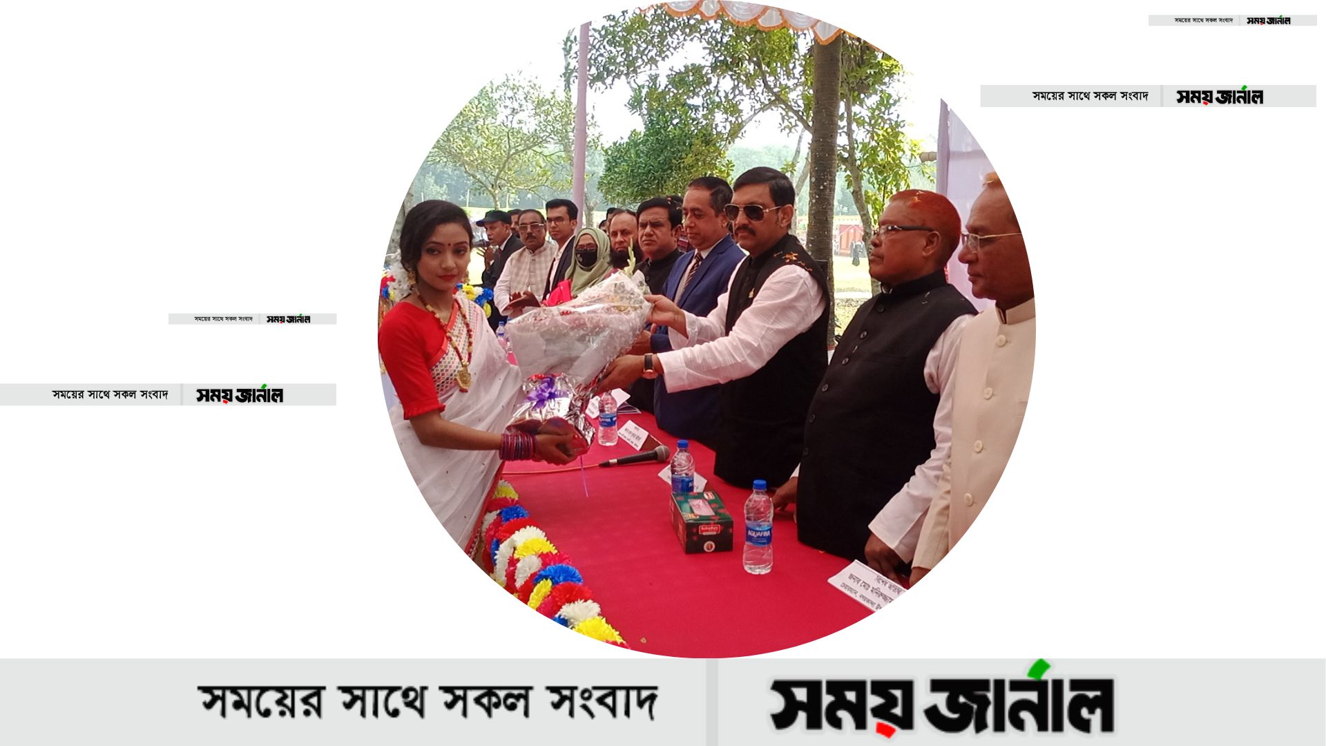 সালথার নবকাম পল্লী কলেজে নবীন বরণ ও পিঠা মেলা অনুষ্ঠিত