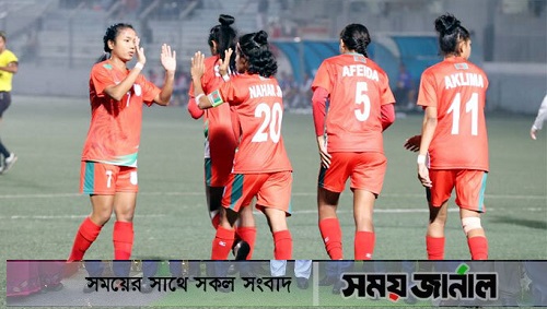 ভুটানের জালে ৫ গোল: ফাইনালে বাংলাদেশের মেয়েরা