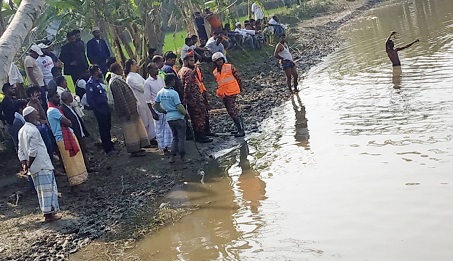 মোরেলগঞ্জে জোকা মেলায় এসে দিঘিতে পড়ে শিশু নিখোঁজ