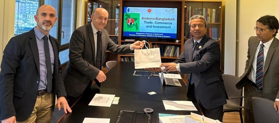 বাংলাদেশের সঙ্গে বাণিজ্যসহ সম্পর্কে উন্নয়নে আগ্রহী ইরোপের অ্যান্ডোরা