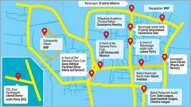 বৃহস্পতিবার এড়িয়ে চলবেন যেসব সড়ক