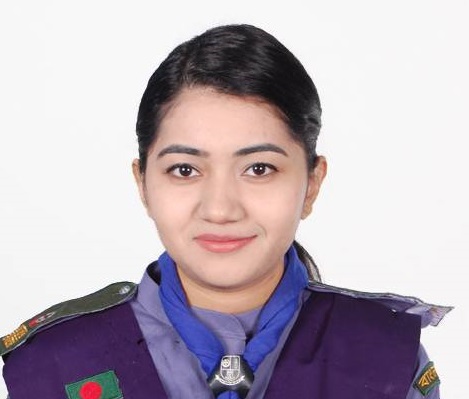 বিশ্ব স্কাউটে অংশ নিতে দক্ষিণ কোরিয়ায় জবি রোভারের প্রতিনিধি মারিয়া