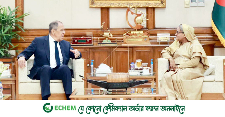 প্রধানমন্ত্রীর সঙ্গে রাশিয়ার পররাষ্ট্রমন্ত্রী ল্যাভরভের সাক্ষাৎ