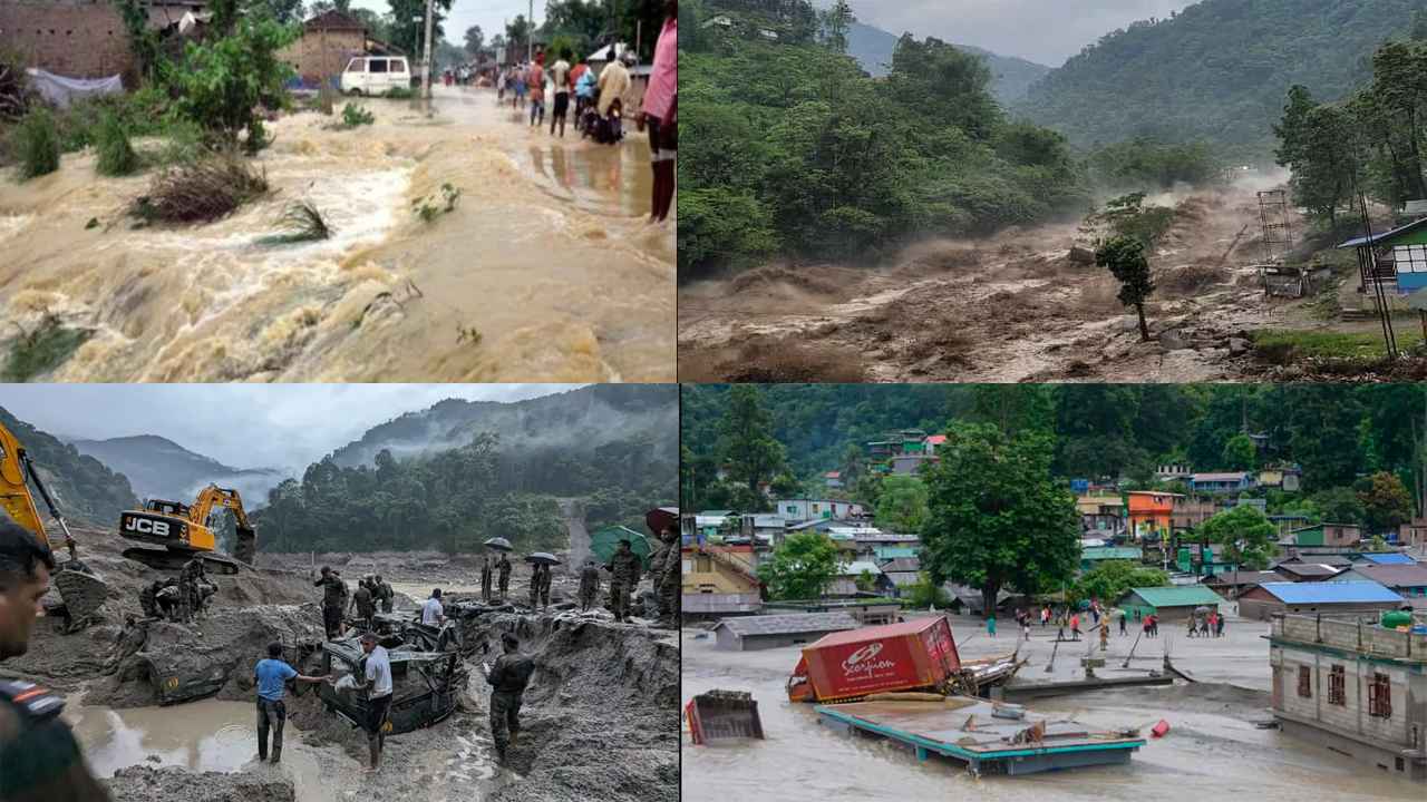 সিকিমে বন্যায় মৃতের সংখ্যা বেড়ে ৩৮