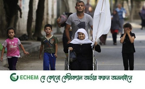 বিমানের পর গাজায় স্থল অভিযান, পালাচ্ছে মানুষ