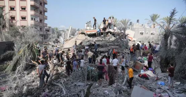 ফিলিস্তিনে লাশের মিছিল