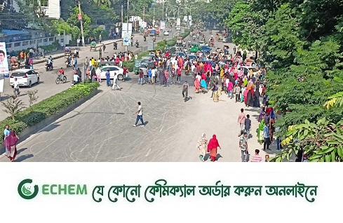 মিরপুরে আবারও সড়কে অবস্থান নিয়েছে পোশাক শ্রমিকরা