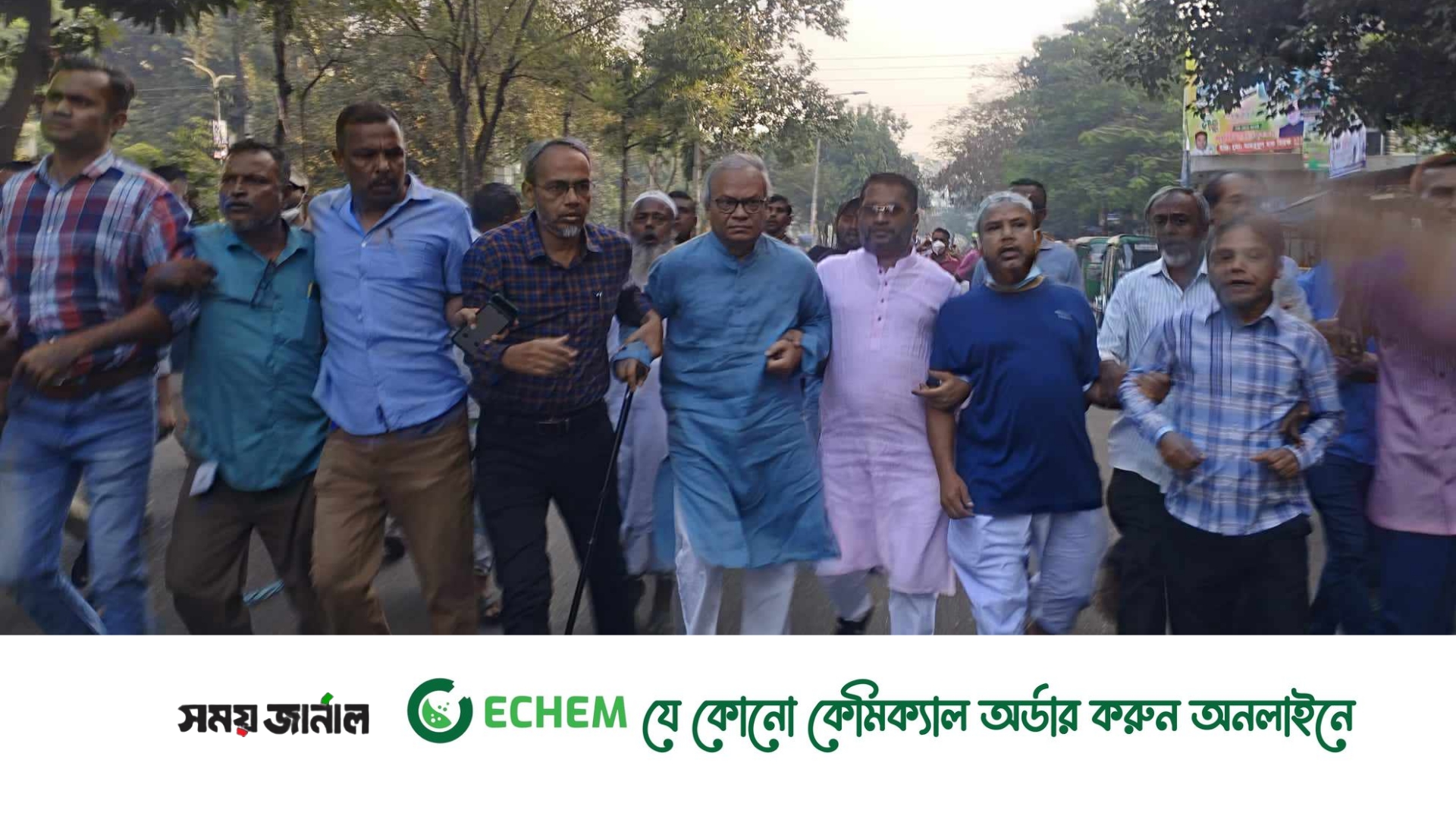 মতিঝিলে রিজভীর নেতৃত্বে মিছিল