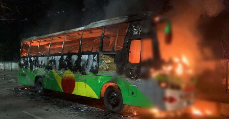 অবরোধ শুরুর আগে ৯ বাসে আগুন