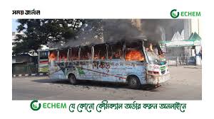 ১৭ দিনে ১৫৪ অগ্নিসংযোগ, পুড়েছে ৯৪ বাস