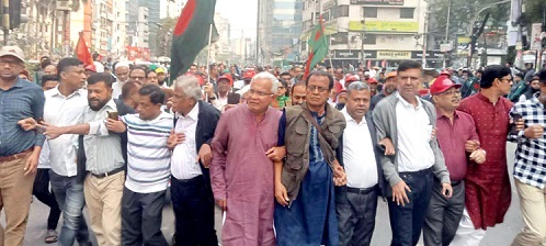 বিএনপির বিজয় শোভাযাত্রা: জেলা-উপজেলার নেতাকর্মীদের অংশগ্রহণ