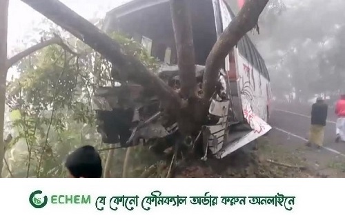 বরিশালে বাস-থ্রি হুইলার মুখোমুখি সংঘর্ষ: নিহত ২ ও  আহত ১০