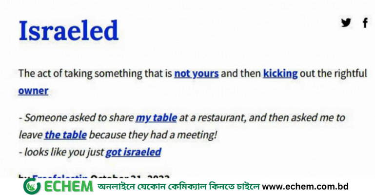 আরবান ডিকশনারিতে স্থান পেল নতুন শব্দ ‘ইসরায়েলড’, এর অর্থ কী?