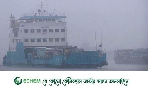 ঘন কুয়াশায় দৌলতদিয়া-পাটুরিয়া নৌরুটে ফেরি ও লঞ্চ চলাচল বন্ধ