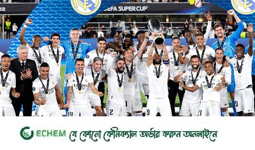 বার্সেলোনাকে ৪-১ গোলে উড়িয়ে স্প্যানিশ সুপার কাপে রিয়াল মাদ্রিদ