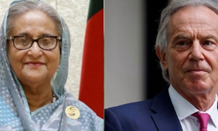 শেখ হাসিনাকে অভিনন্দন জানালেন  টনি ব্লেয়ার