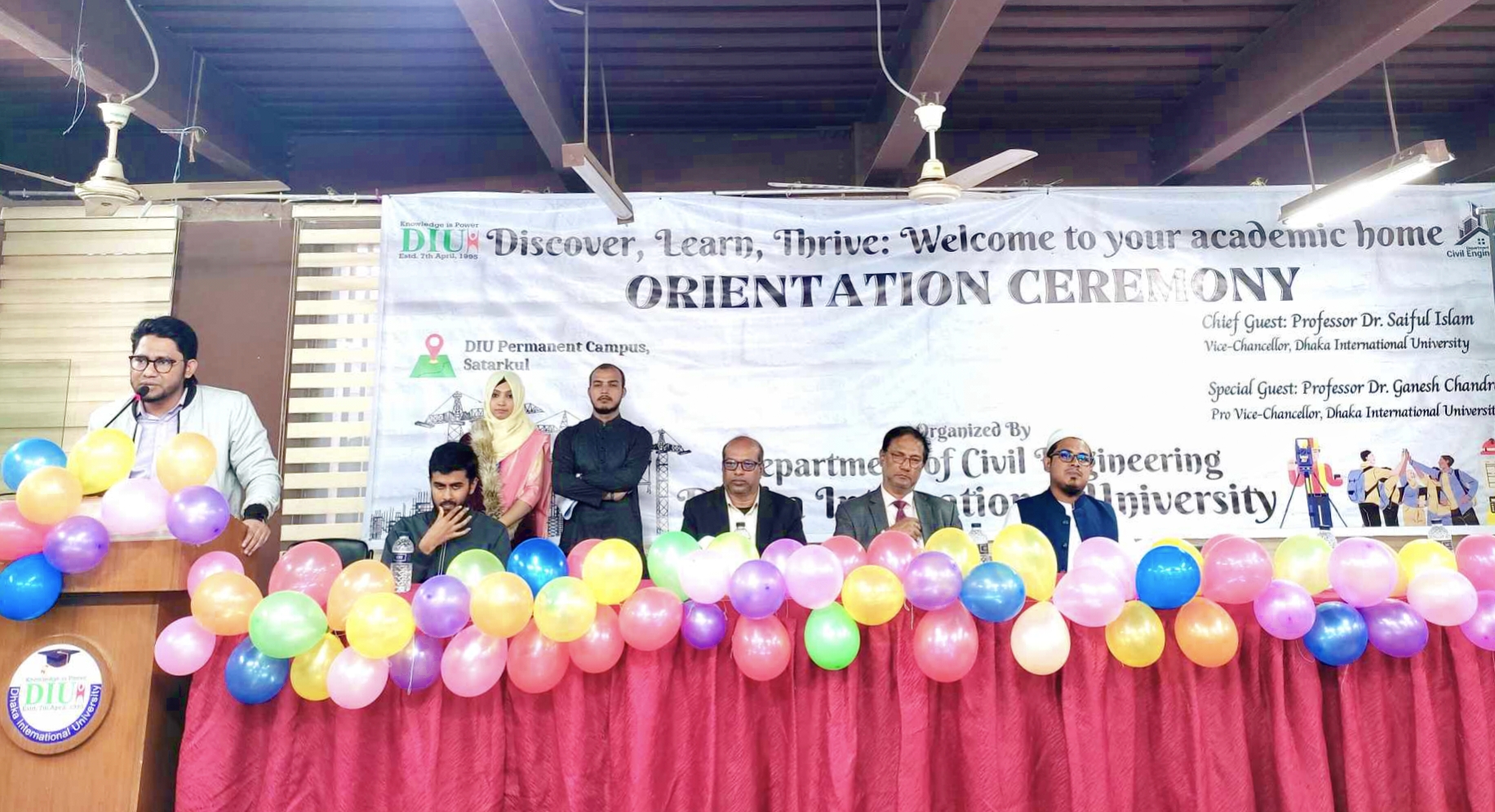 ডিআইইউতে সিভিল ইঞ্জিনিয়ারিং বিভাগের নবীন বরণ অনুষ্ঠিত