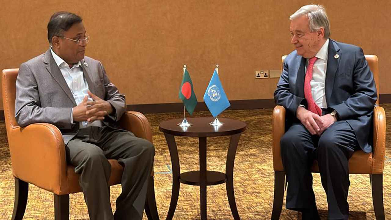 প্রধানমন্ত্রীর প্রশংসা জাতিসংঘ মহাসচিবের