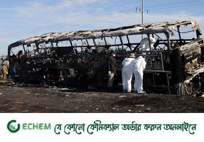 মেক্সিকোতে ডাবল ডেকার বাস-ট্রাকের সংঘর্ষ: নিহত ১৯, আহত ২২