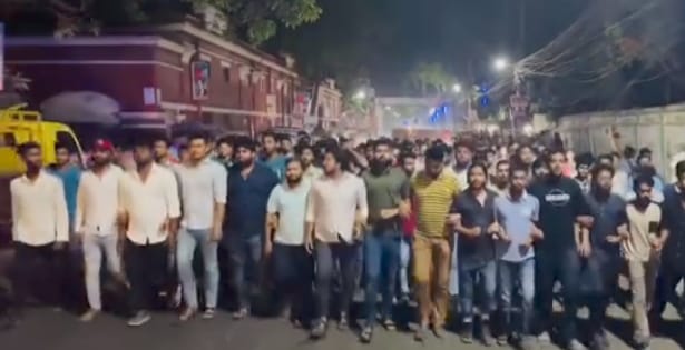 ফরিদপুর সুষ্ঠ বিচারের দাবিতে  ছাত্রলীগের শান্তি মিছিল