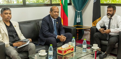 মালদ্বীপের কমিশনার অব-প্রিজন হাসান জারির'র সাথে বাংলাদেশ হাইকমিশনার সৌজন্য সাক্ষাৎ