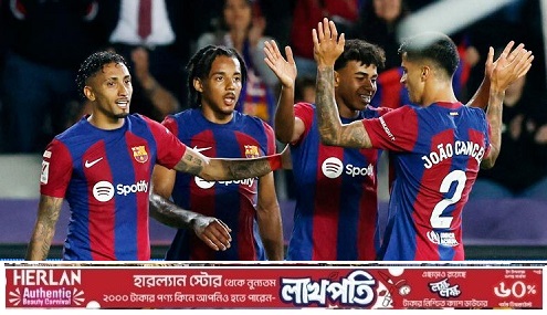 লা লিগার পয়েন্ট টেবিলের সেরা দুইয়ে বার্সেলোনা