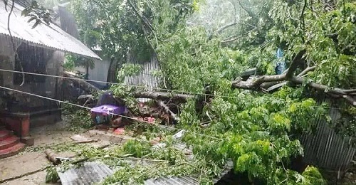 ভোলায় ঝড়ের সময় ঘরচাপা পড়ে শিশুর মৃত্যু