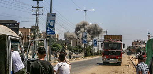 বোরকা পরে ত্রাণবাহী গাড়িতে করে হামলা চালিয়েছিল ইসরাইলি
