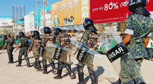 ঢাকায় ১৪ প্লাটুন আনসার সদস্য মোতায়েন