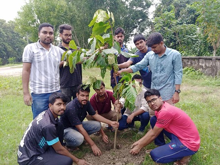 ছাত্র আন্দোলনের শহীদদের স্মরণে ইবিতে বৃক্ষরোপণ কর্মসূচি