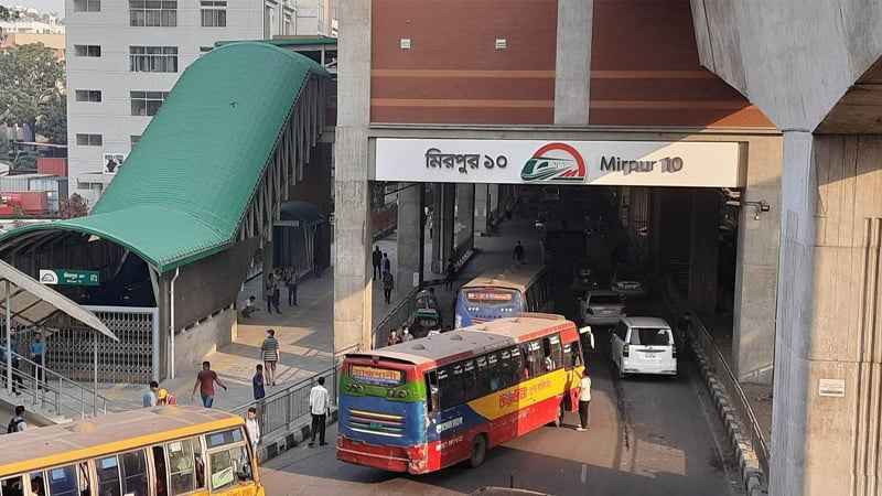আড়াই মাস পর কাল চালু হচ্ছে মিরপুর-১০ স্টেশন